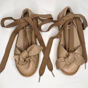 FENTY X Puma Tan Bow Creeper Leather Shoes